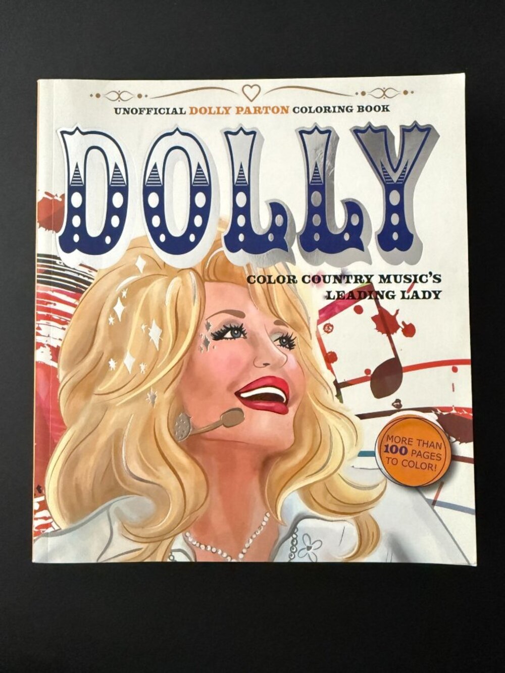 Dolly Parton Coloring Book 100 Pages Country Music-Inspired Art & Quotes New